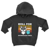 Roll For Intimidation Check Funny Vintage Toddler Hoodie | Artistshot