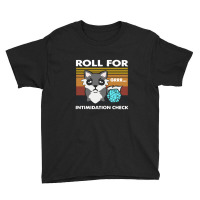 Roll For Intimidation Check Funny Vintage Youth Tee | Artistshot