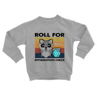 Roll For Intimidation Check Funny Vintage Toddler Sweatshirt | Artistshot