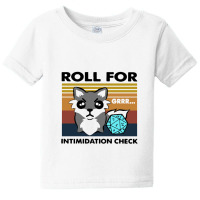 Roll For Intimidation Check Funny Vintage Baby Tee | Artistshot