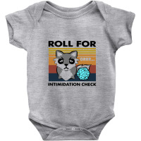 Roll For Intimidation Check Funny Vintage Baby Bodysuit | Artistshot