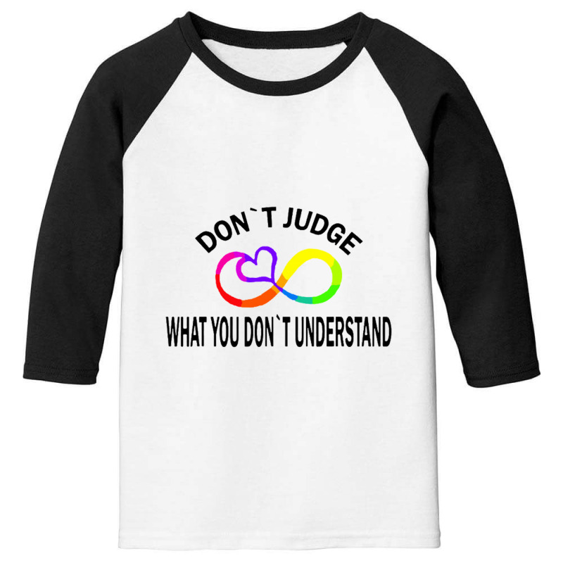 Dont Judge What You Dont Understand Youth 3/4 Sleeve by cm-arts | Artistshot