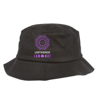 Lightworker Energy Healer New Age Meditation Moon Phase T Shirt Bucket Hat | Artistshot