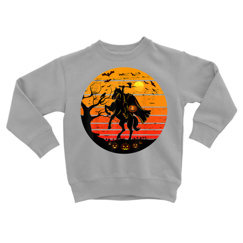 Headless Horseman Urban Legend Shirt Halloween Pumpkin T Shirt Toddler Sweatshirt by cm-arts | Artistshot