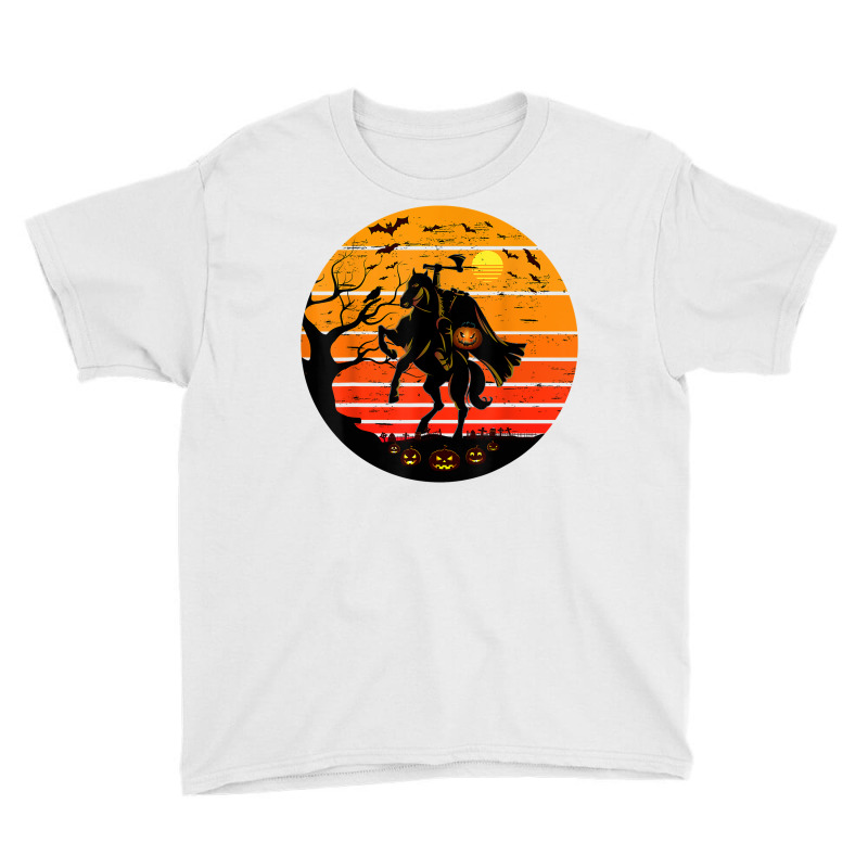 Headless Horseman Urban Legend Shirt Halloween Pumpkin T Shirt Youth Tee by cm-arts | Artistshot