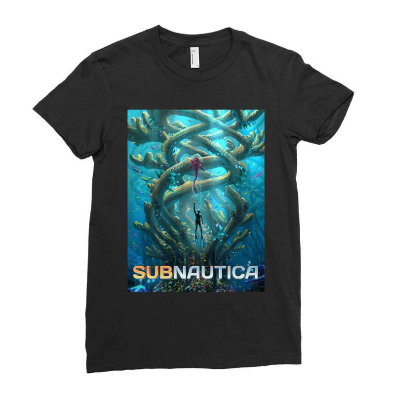 Subnautica Poster Ladies Fitted T-Shirt by cm-arts | Artistshot