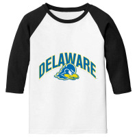 Delaware Fightin' Blue Youth 3/4 Sleeve | Artistshot