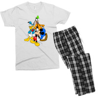 Goofy And Duck Men's T-shirt Pajama Set | Artistshot