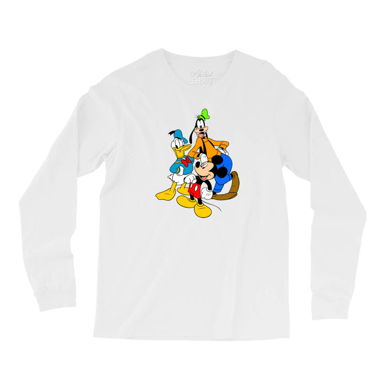 Goofy And Duck Long Sleeve Shirts by meritanila | Artistshot