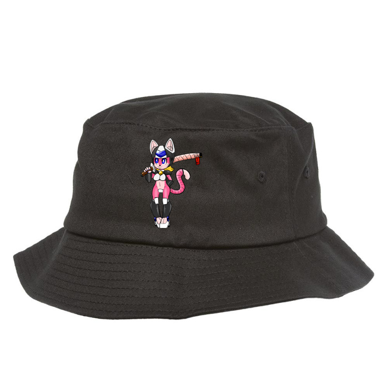 Samurai Pizza Cats Pink Girl Bucket Hat by IrvetteDove | Artistshot