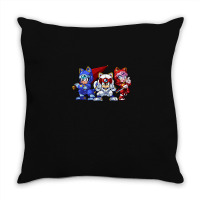 Samurai Pizza Cats Trio Throw Pillow | Artistshot