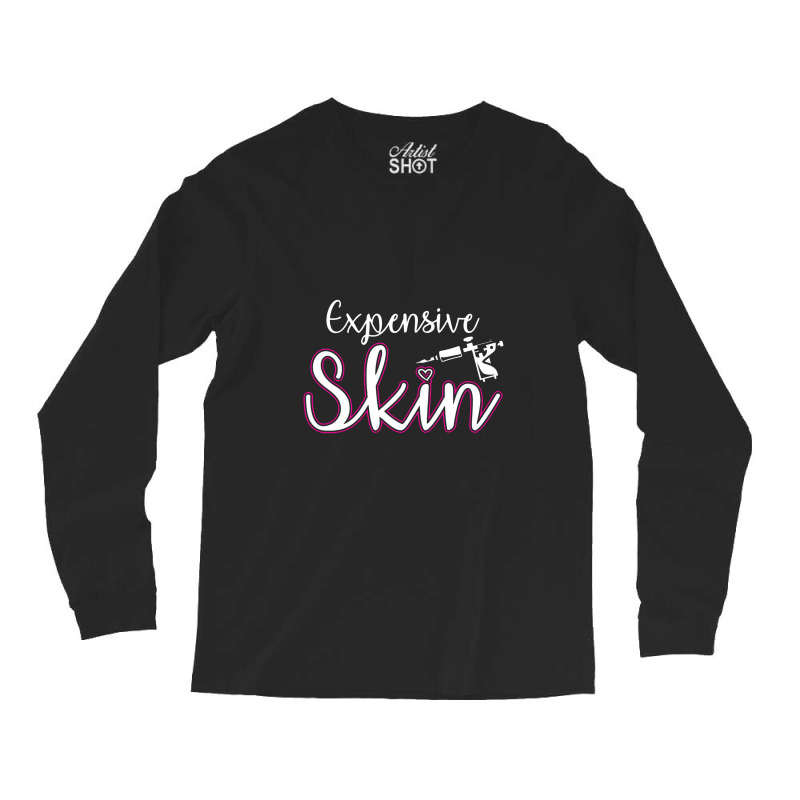 Expensive Skin Tattoo Artist Machine Inked Skin Beards Long Sleeve Shirts | Artistshot