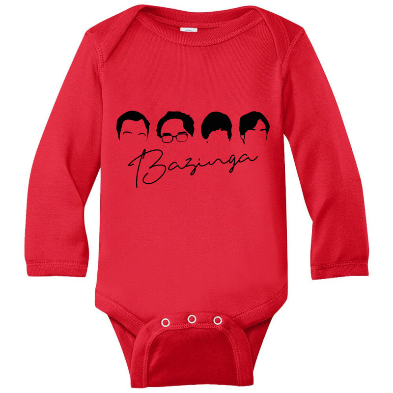 Big Bang Theory Bazinga Long Sleeve Baby Bodysuit | Artistshot