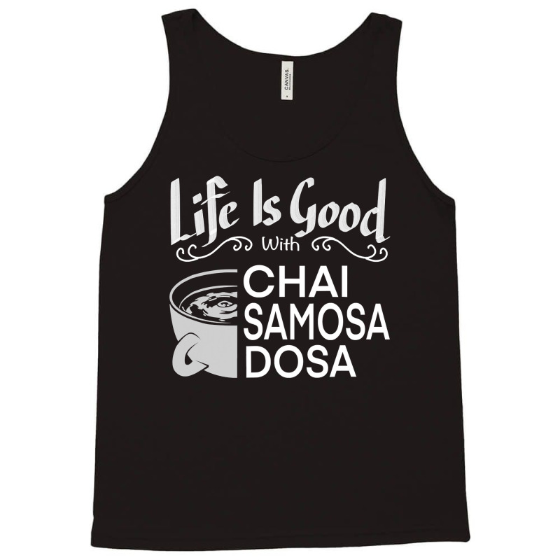 India Food Culture Chai Samosa Desi Humor Funny Tank Top by thutrinh | Artistshot