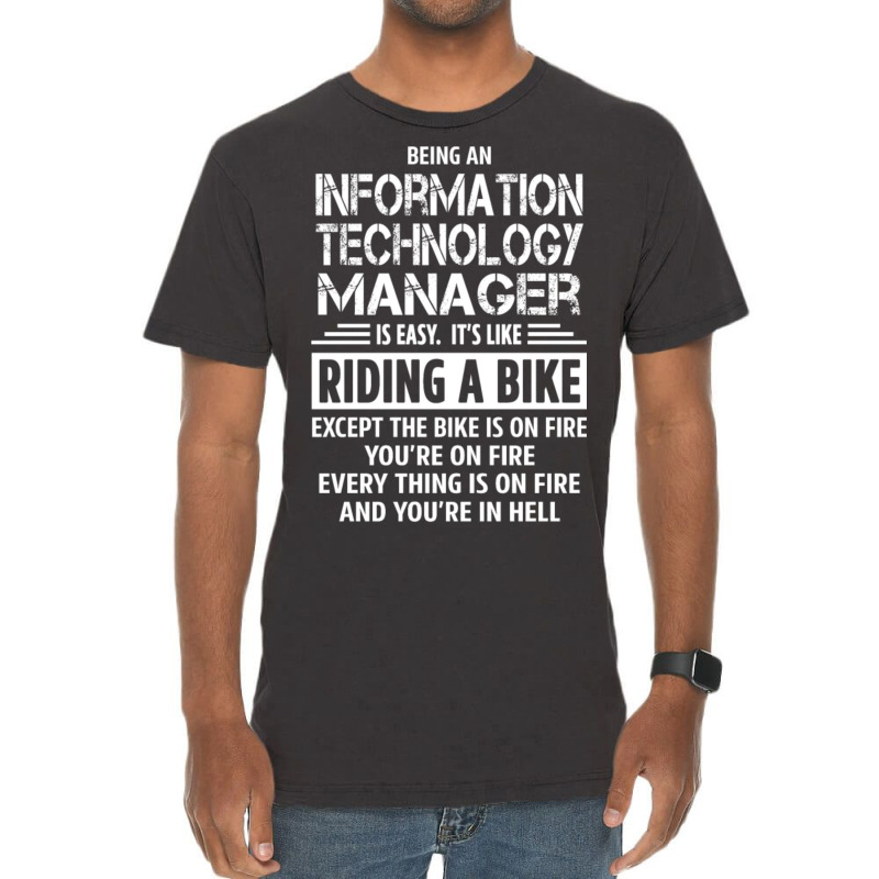 Information Technology Manager Vintage T-Shirt by Alumbasisia | Artistshot