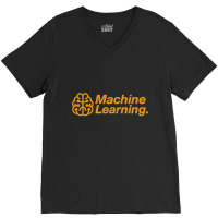 Machine Learning V-neck Tee | Artistshot