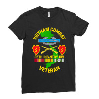 25th Infantry Division Vietnam Combat Veteran Ladies Fitted T-shirt | Artistshot