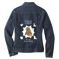 With All Our Powers Combined For Friend Ladies Denim Jacket | Artistshot