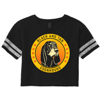 Black And Tan Coonhound Black And Tan Coonhound Dog Portrait Scorecard Crop Tee | Artistshot