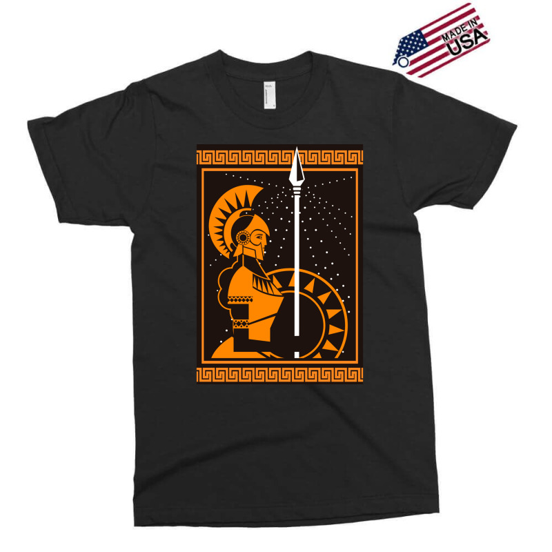 Palas Athena Minerva Greek Roman Mythology Goddess Orange Exclusive T-shirt by WarrenCordero | Artistshot