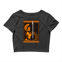 Palas Athena Minerva Greek Roman Mythology Goddess Orange Crop Top | Artistshot