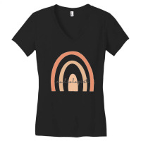 Neutral Audiologist Rainbow Sticker Women's V-neck T-shirt | Artistshot