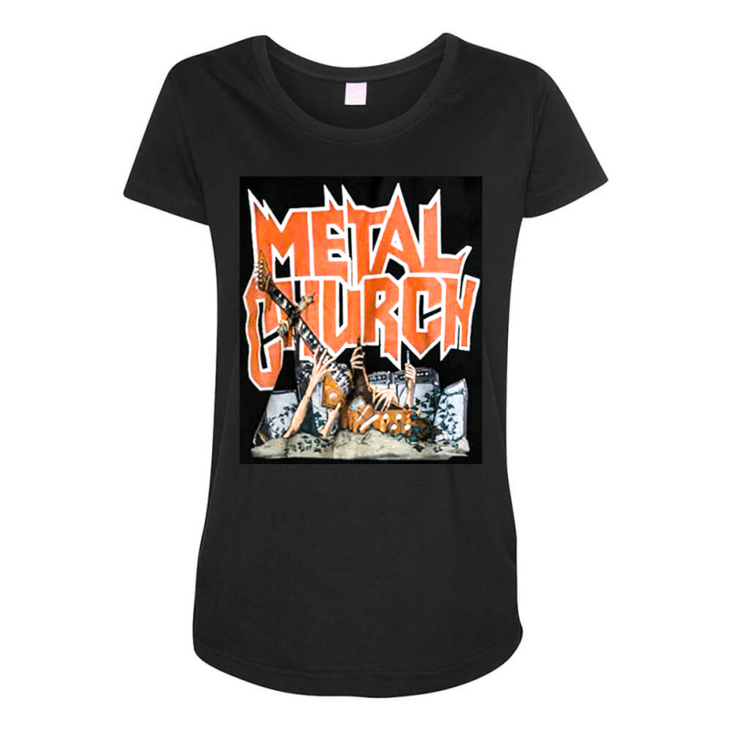 Graveyard Metal Church, Graveyard Metal Churchs, Graveyard, Metal, Chu Maternity Scoop Neck T-shirt by cm-arts | Artistshot