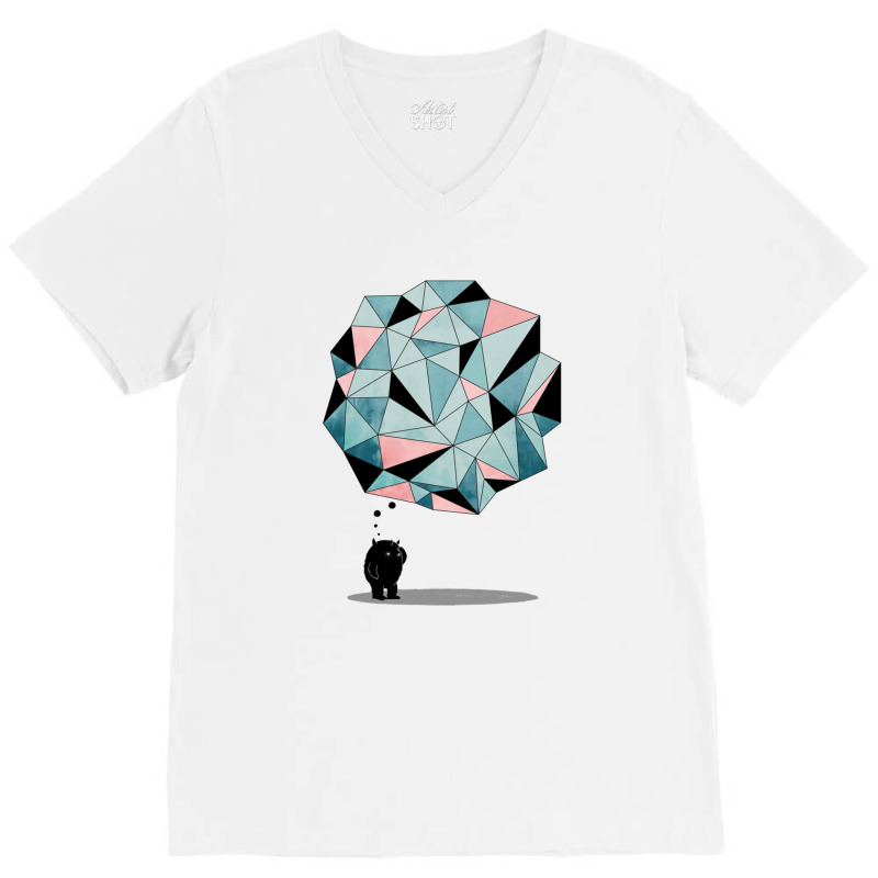 The Pondering V-neck Tee | Artistshot