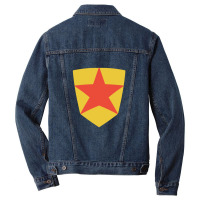 Wordgirl Inspired Star Men Denim Jacket | Artistshot