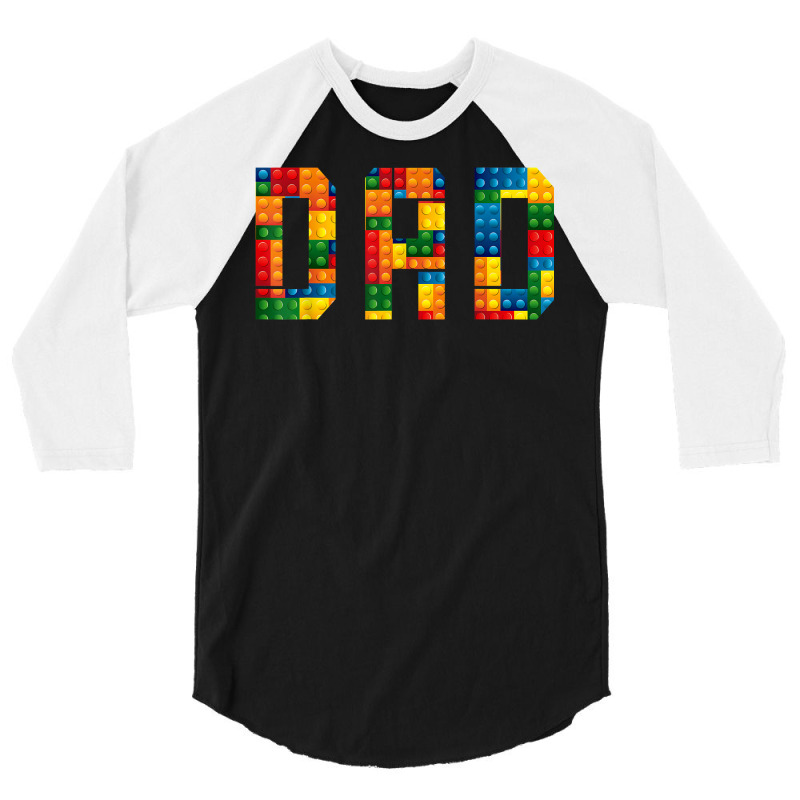 Dad Brick Builder Funny Blocks Master Builder T Shirt 3/4 Sleeve Shirt | Artistshot