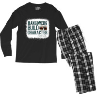 Hangovers Build Character Quote Classic Costume Men's Long Sleeve Pajama Set | Artistshot