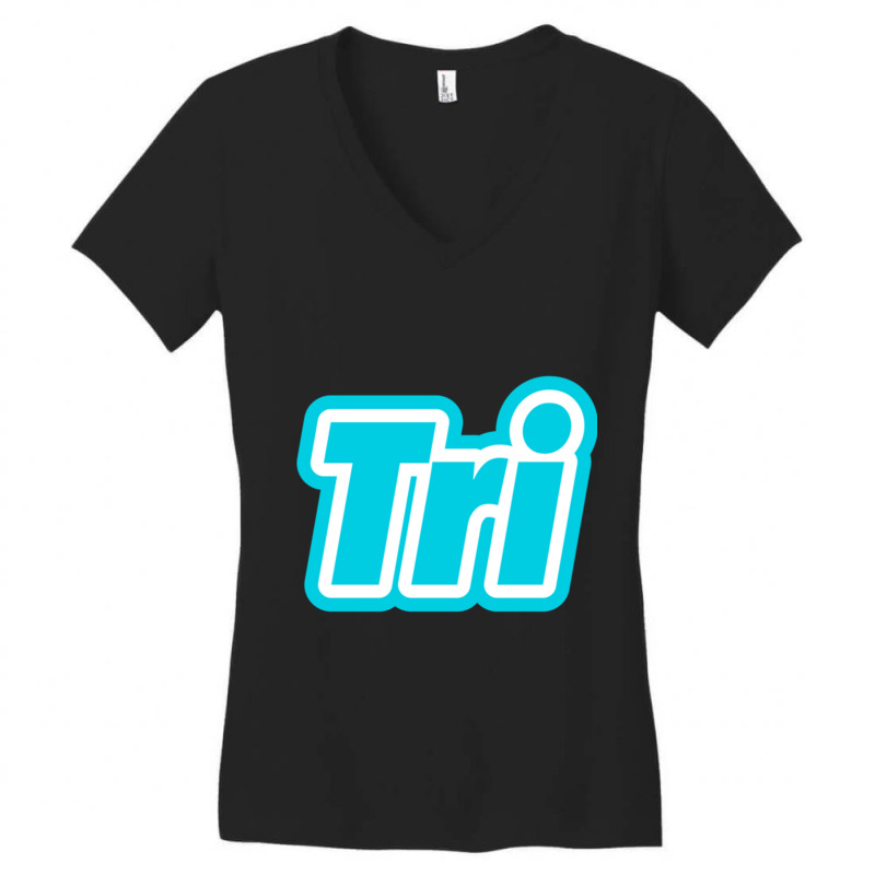 Triathlon Women's V-Neck T-Shirt by KENNETHPCLING | Artistshot