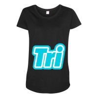 Triathlon Maternity Scoop Neck T-shirt | Artistshot