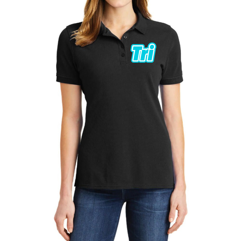 Triathlon Ladies Polo Shirt by KENNETHPCLING | Artistshot