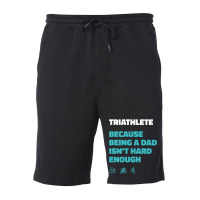 Triathlon Dad Fleece Short | Artistshot