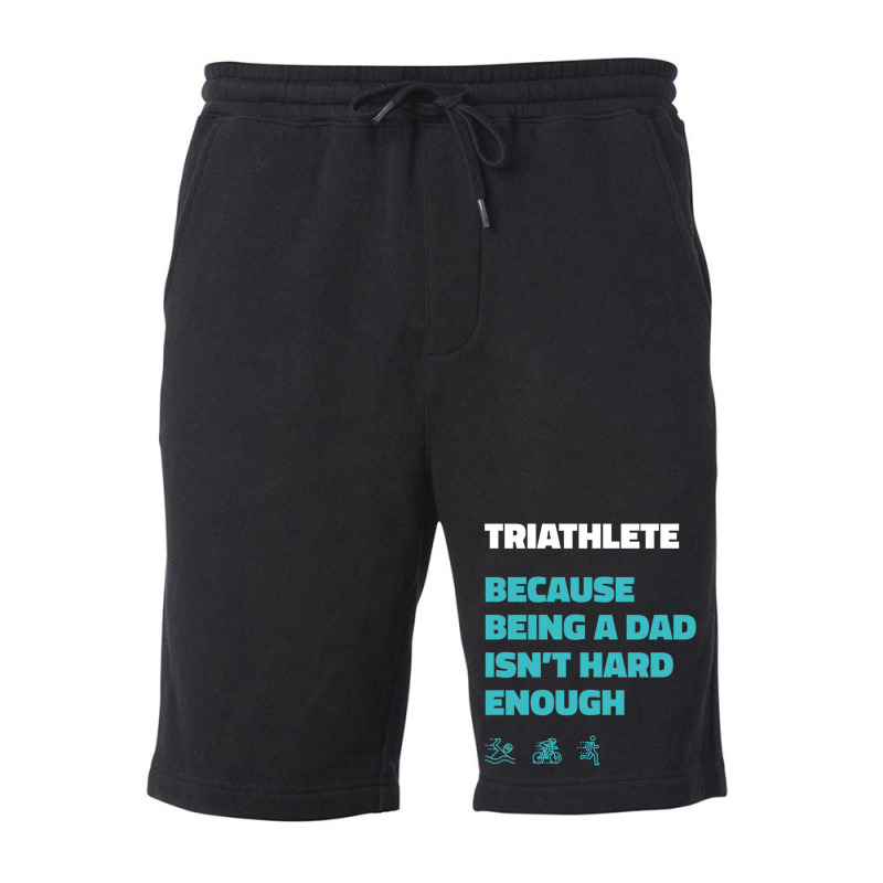 Triathlon Dad Fleece Short by KENNETHPCLING | Artistshot