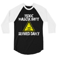 Toxic Masculinity Tee Served Daily Humor Men's Distressed Tank Top 3/4 Sleeve Shirt | Artistshot