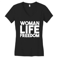 Woman Life Freedom Iran Zan Zendegi Azadi Women's V-neck T-shirt | Artistshot