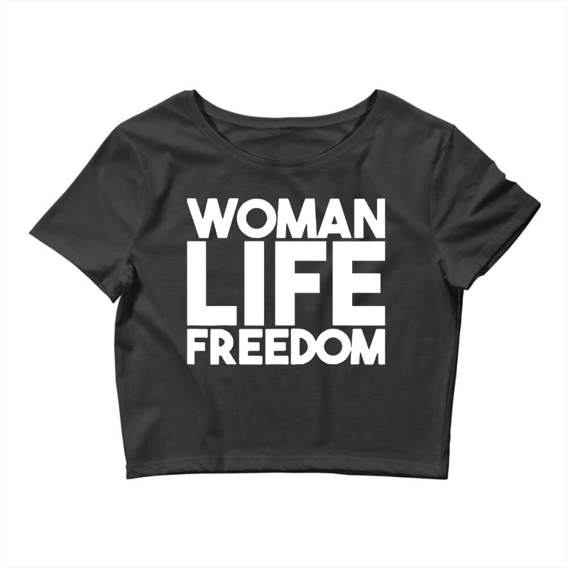 Woman Life Freedom Iran Zan Zendegi Azadi Crop Top by Blackbubbles | Artistshot