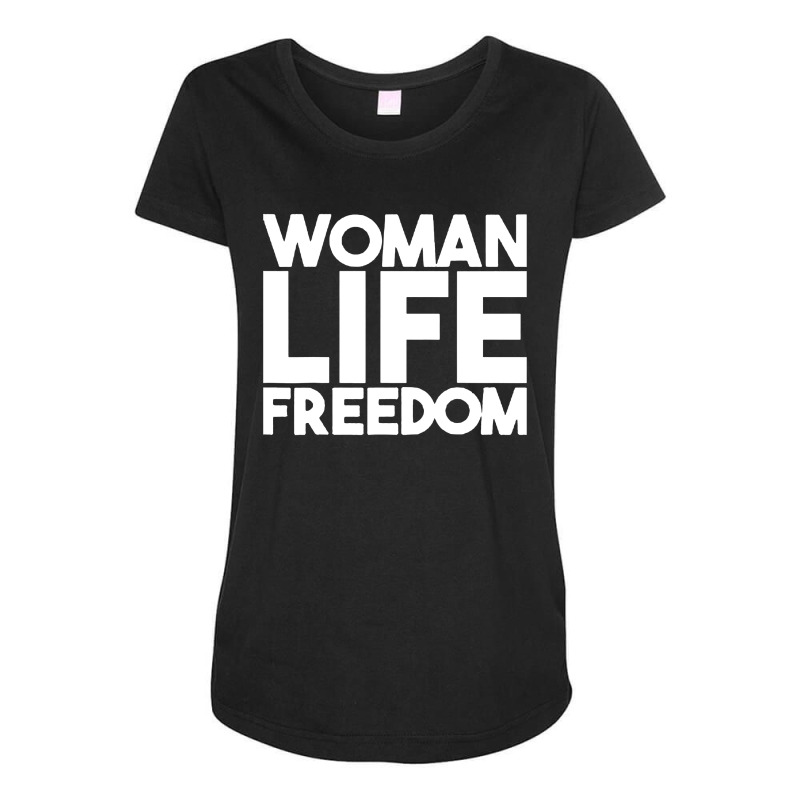 Woman Life Freedom Iran Zan Zendegi Azadi Maternity Scoop Neck T-shirt by Blackbubbles | Artistshot