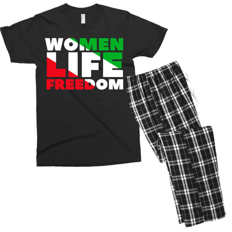 Women Life Freedom Iran Men's T-shirt Pajama Set by Blackbubbles | Artistshot