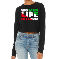 Women Life Freedom Iran Cropped Sweater | Artistshot