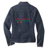 Funny 80s & 90s Space Invader Bug Vintage Tee Gamer Theme Ladies Denim Jacket | Artistshot