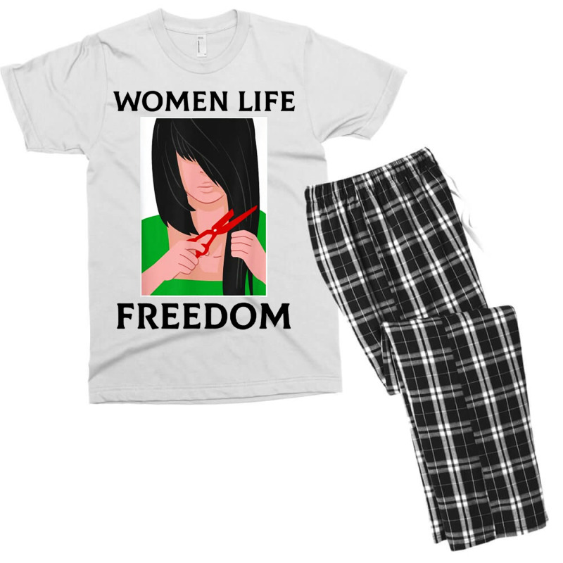 Women Life Freedom Iranian Men's T-shirt Pajama Set by Blackbubbles | Artistshot