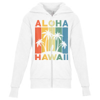 Aloha Hawaii Hawaiian Island Shirt Palm Beach Surfboard Surf T Shirt Youth Zipper Hoodie | Artistshot