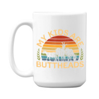 My Kids Are Buttheads I Farmer Quote I Love Farm 15 Oz Coffee Mug | Artistshot