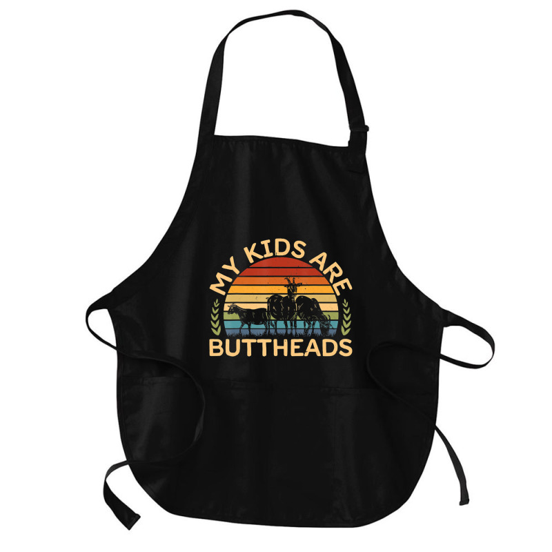 My Kids Are Buttheads I Farmer Quote I Love Farm Medium-length Apron | Artistshot