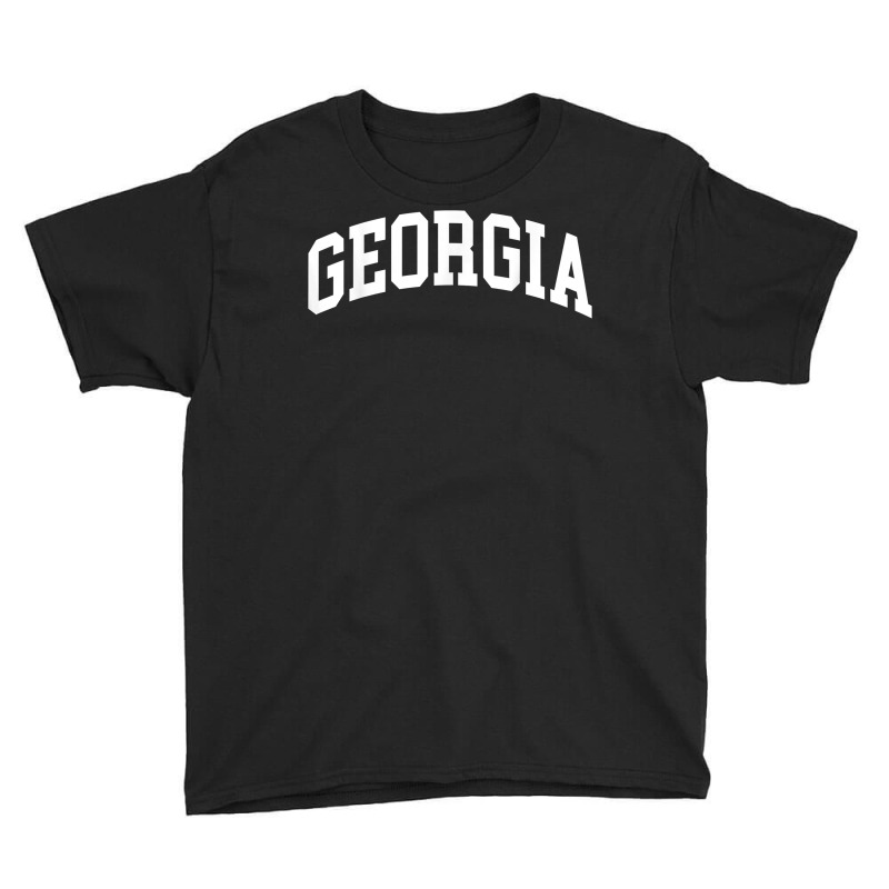 Georgia Us College Font Proud American Usa States T Shirt Youth Tee by kyxylojashu | Artistshot