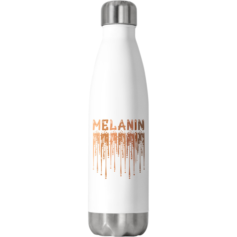 Drippin Melanin For Women Pride   Gifts Black History Month T Shirt Stainless Steel Water Bottle | Artistshot