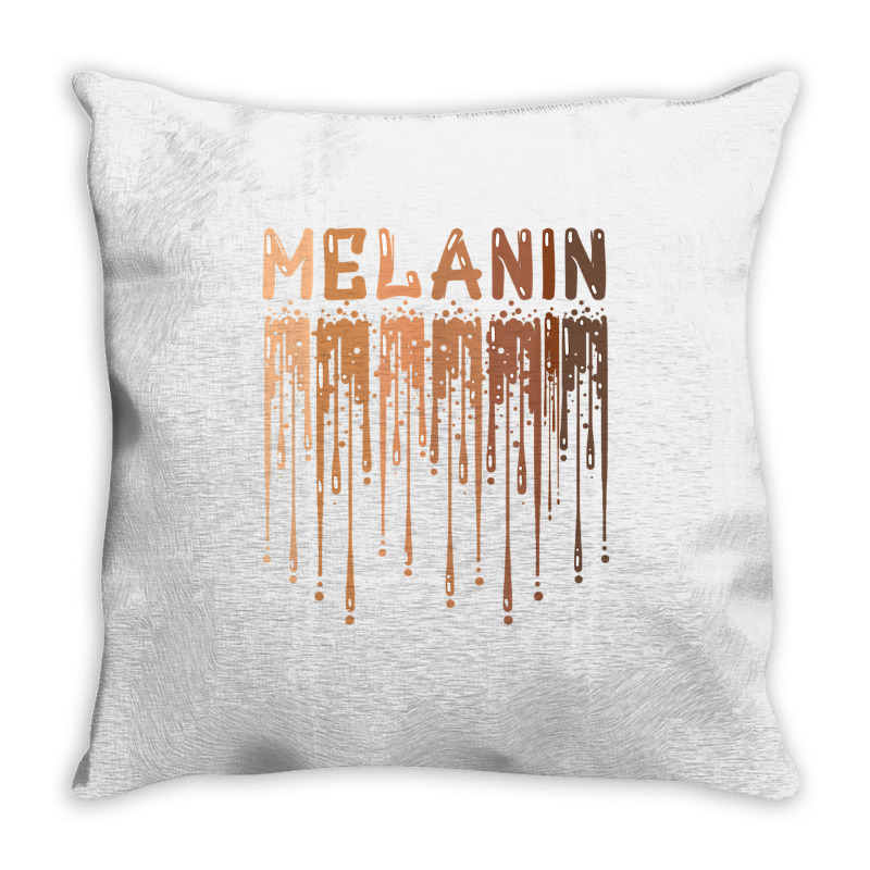 Drippin Melanin For Women Pride   Gifts Black History Month T Shirt Throw Pillow | Artistshot